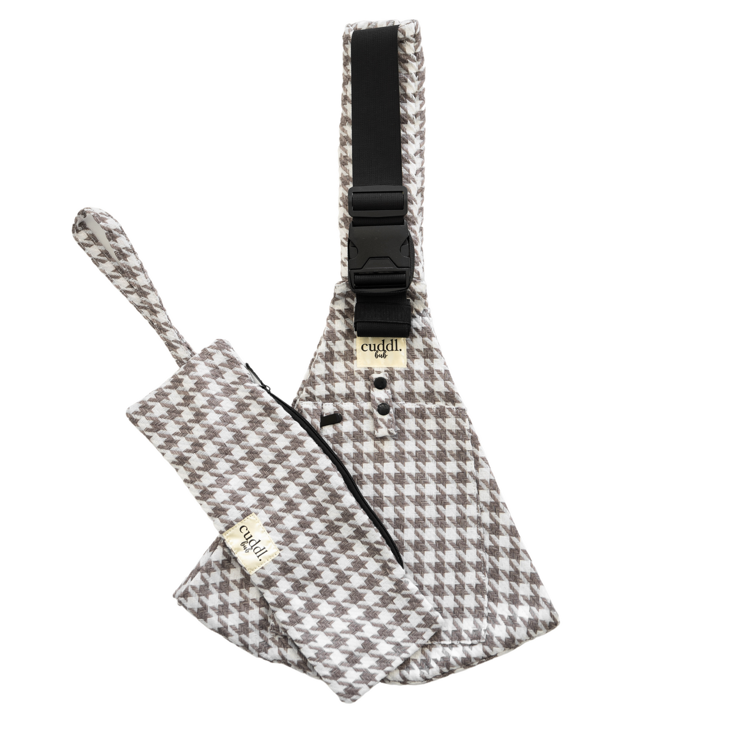 Grey Houndstooth Toddler Carrier