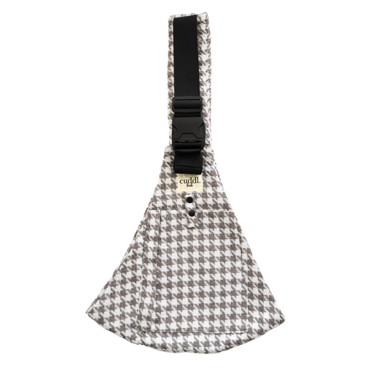 Grey Houndstooth Toddler Carrier
