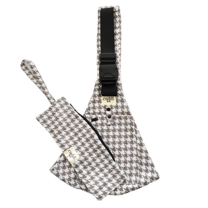 Grey Houndstooth Toddler Carrier