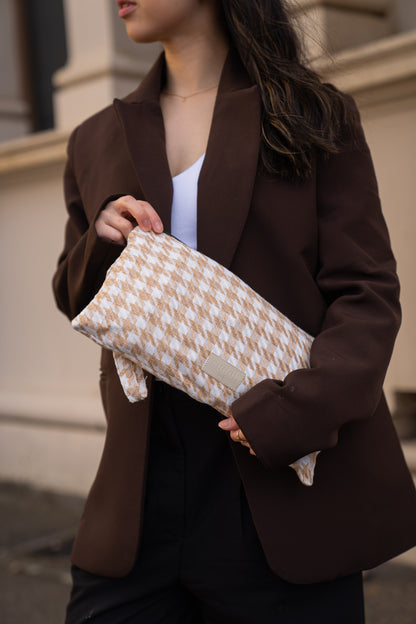 Toddler Carrier - Biscotti Houndstooth